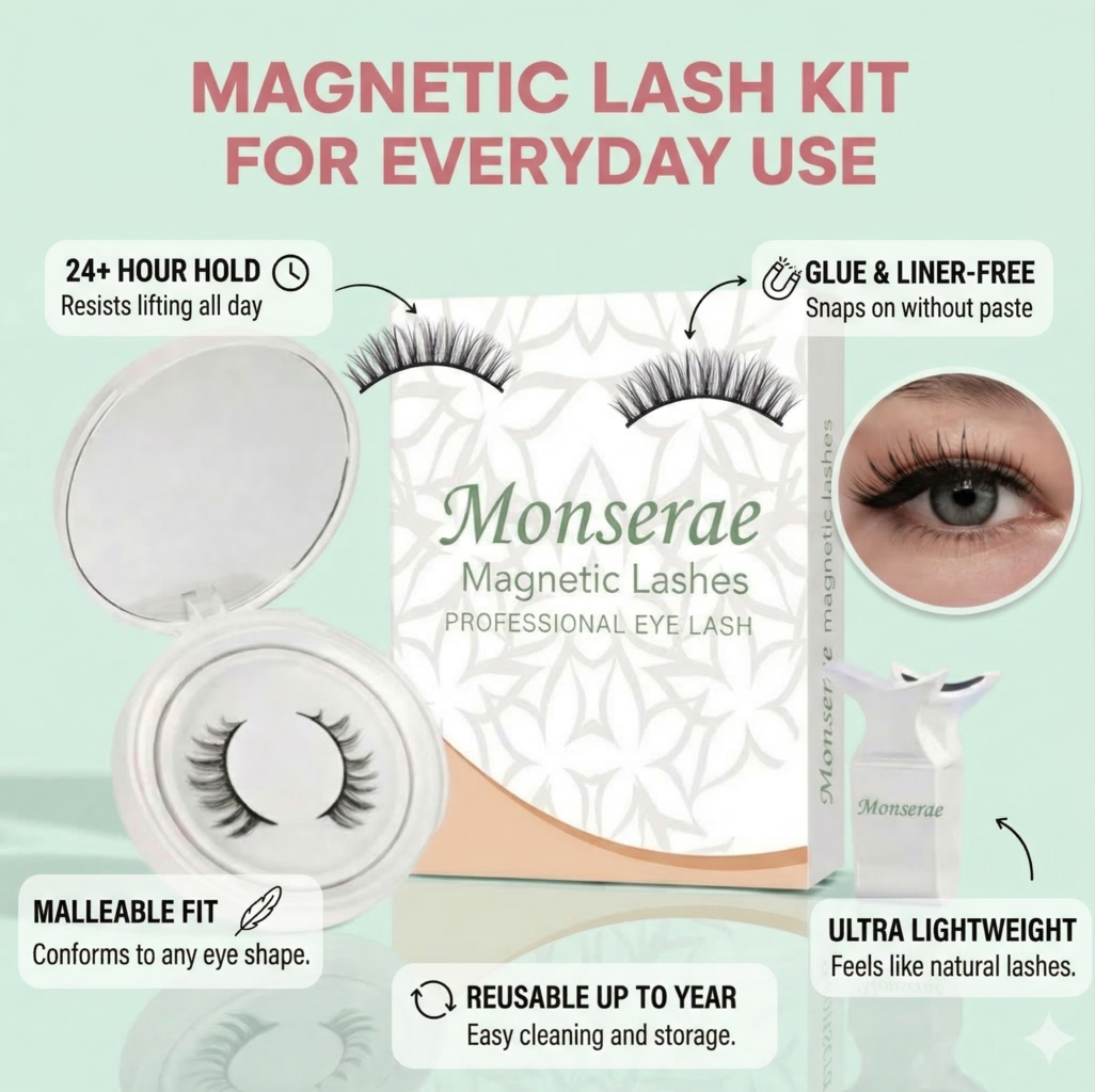 Monserae™ Reusable Magnetic Eyelashes Set