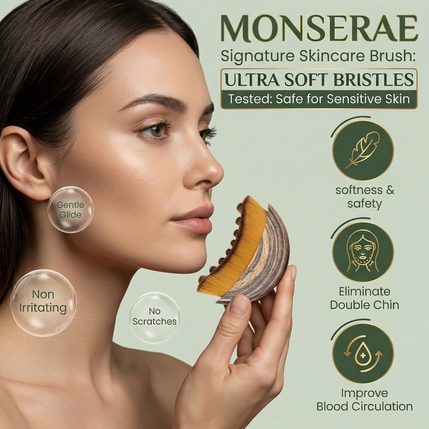 Monserae™ Lymphatic Contour Face Brush
