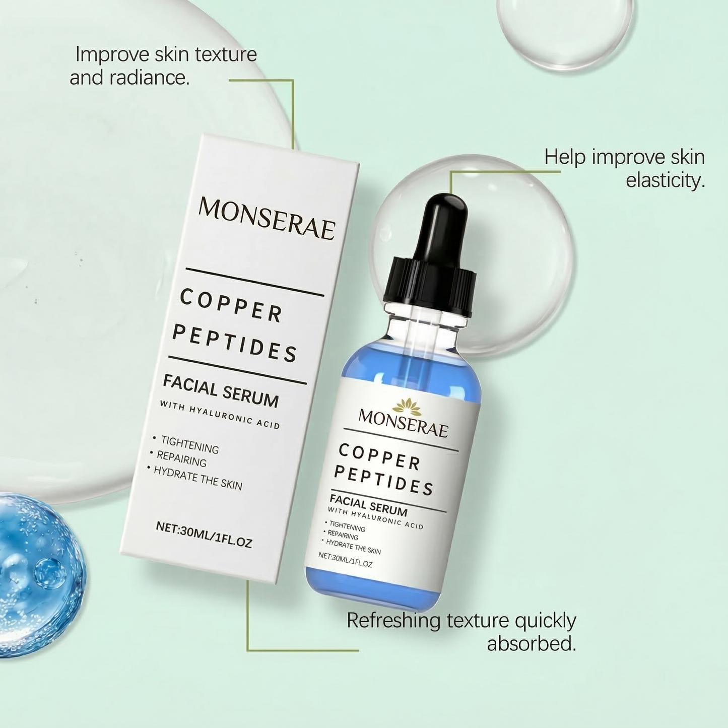 Monserae Advanced GHK-Cu Copper Peptide Serum